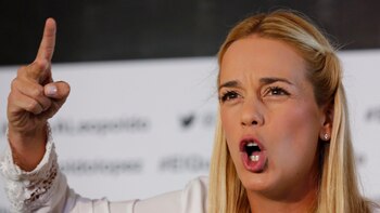 Lilian Tintori encabeza los reclamos para lograr la liberación de su esposo Leopoldo López.