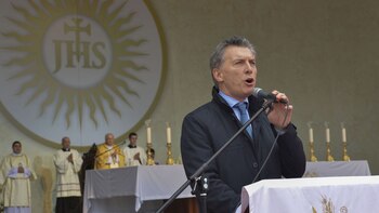 Mauricio Macri, durante un acto en Tucumán (Presidencia)