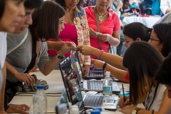 Los venezolanos validaron sus firmas