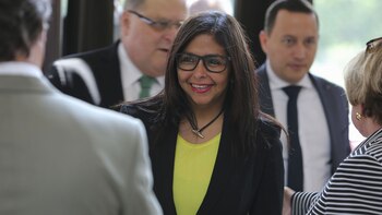 La canciller venezolana, Delcy Rodríguez,