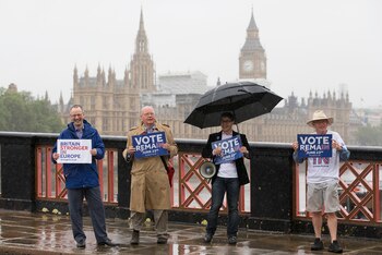 Manifestantes a favor del Remain