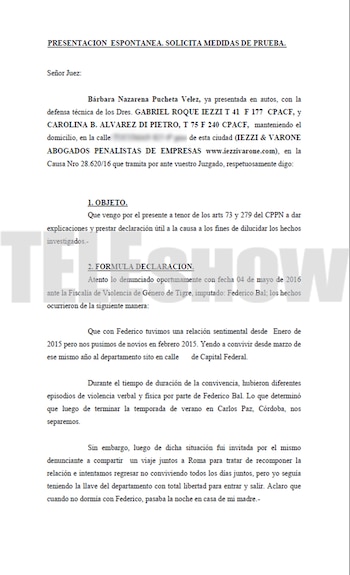 Presentación espontánea de Barbie Vélez