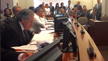 Almagro, al exponer ante el