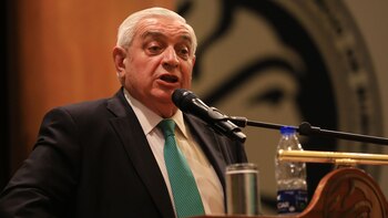 Adelmo Gabbi, presidente de la Bolsa de Comercio, participó del almuerzo del G-6 en que se habló de los aciertos y asignaturas pendientes del Gobierno (NA)