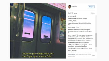 Sus seguidores creen que esa foto es porque Neymar iría al PSG