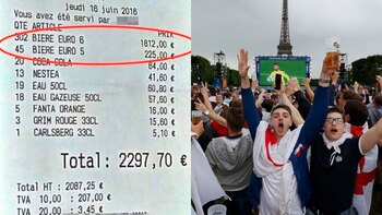 Un grupo de hoolings ingleses