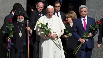 El papa denunció el genocidio