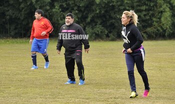 Diego Maradona y Rocío Oliva