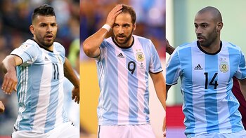 Sergio Agüero, Gonzalo Higuaín y