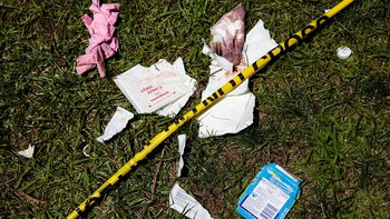 Restos de los panfletos y