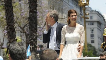 En la asunción de Mauricio