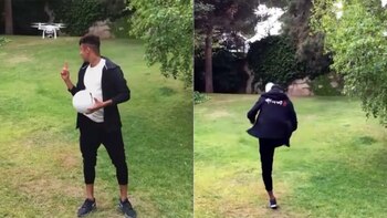 Neymar mostró sus habilidades en
