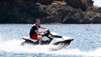 Wayne Rooney a bordo de