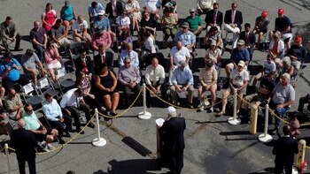 Donald Trump habla en New