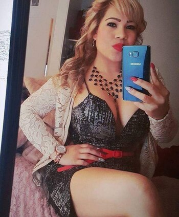 La mujer apenas se podía