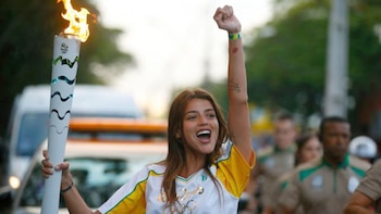 La actriz y modelo Calu