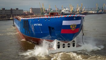 El rompehielos ruso Arktika, que