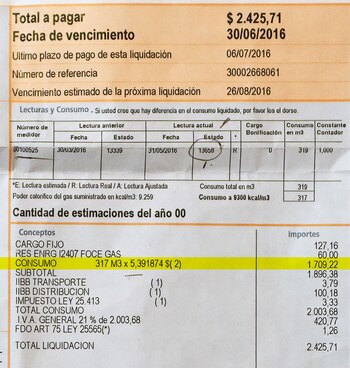 El consumo pasó de 60