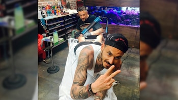 Mauricio Pinilla de vacaciones en Miami