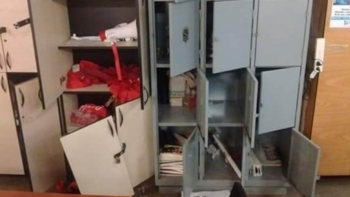 La patota también destrozó pertenencias