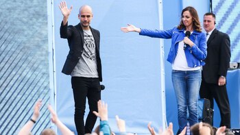 Josep Guardiola en su presentación