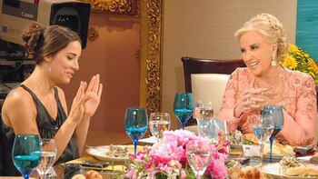 Juana Viale con Mirtha Legrand