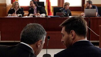 Lionel Messi y su padre