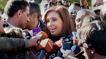 Cristina Elisabet Kirchner apuntó contra