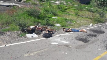 Los cuerpos pertenecían a cinco