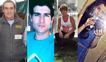 Vecino, su hijo mayor, su ex mujer y su hija Etelvina