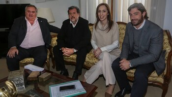 Joaquín De La Torre, Jorge Elustondo, Maria Eugenia Vidal y Federico Salvai