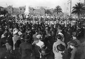 La banda del Regimiento 6