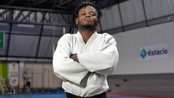 El judoca refugiado Popole Misenga