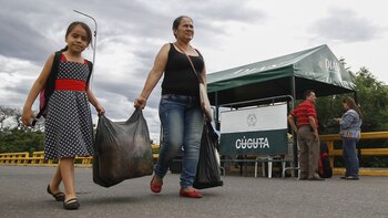 Venezolanos cruzaron a Colombia para