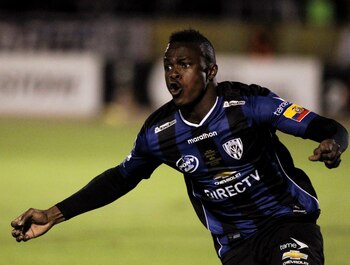 El ecuatoriano José Angulo festeja