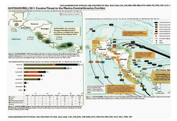 Mapa de la ruta centroamericana
