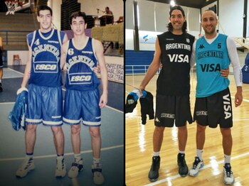 Luis Scola y Emanuel Ginóbili