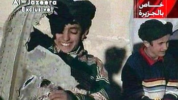 Hamza Bin Laden, de niño,