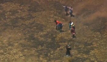 Imagen de balseros cubanos que