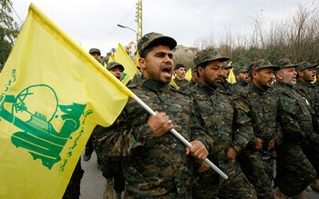 Lo combatientes de Hezbollah en