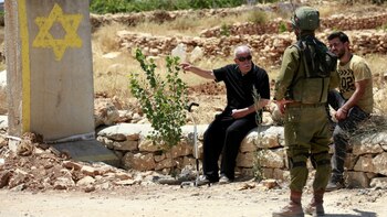 Un palestino murió por disparos