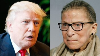 Donald Trump y Ruth Bader