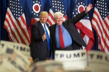 Donald Trump y Newt Gingrich