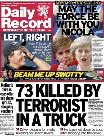 73 mueren por un terrorista