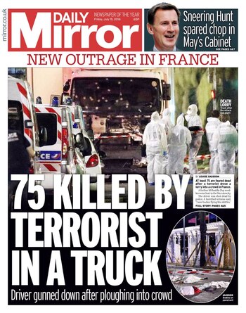 75 mueren por un terrorista