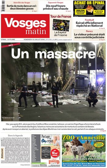 Una masacre (Vosges Matin)