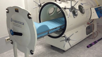 Una cámara hiperbárica como la que usa Cristiano Ronaldo