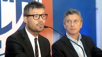 Marcelo Tinelli y Mauricio Macri (Nicolás Stulberg)