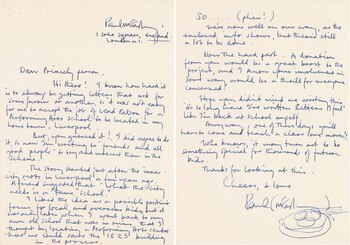 En la carta McCartney se