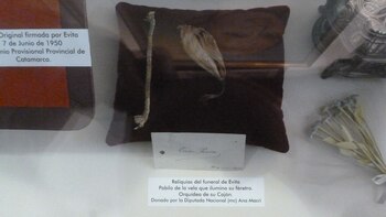 Reliquias del funeral de Evita